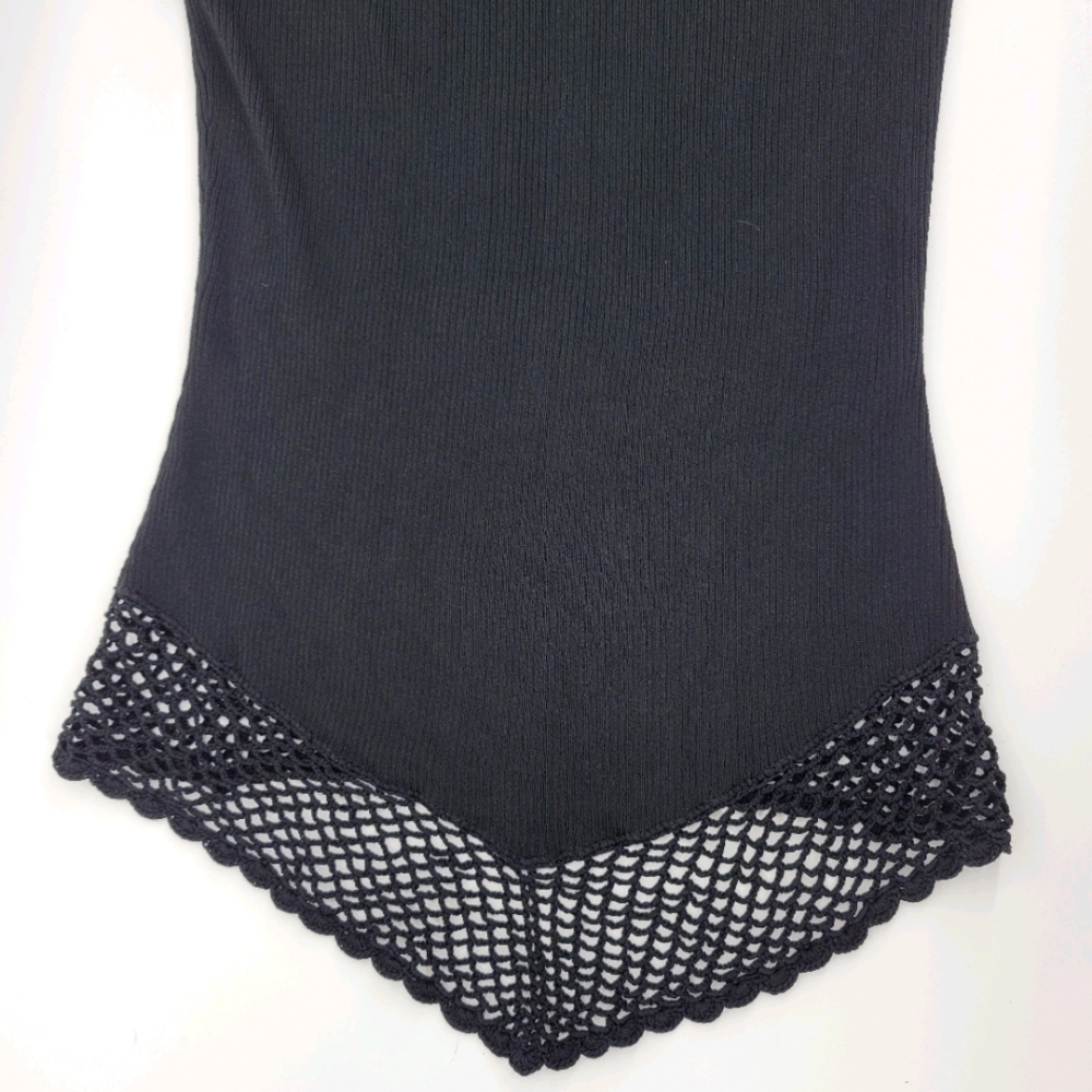 Cache Crochet Ribbed Knit Top shirt - Picture 6 of 11